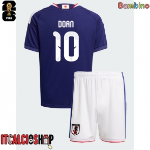 Giappone Ritsu Doan #10 Prima Maglia Bambino Mondiali 2026 Manica Corta (+ Pantaloni corti)